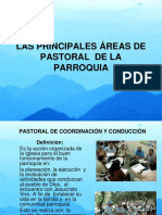 Las Principales Áreas de Pastoral de La Parroquia