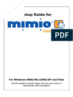 Setup Guide For: For Windows 98SE/Me/2000/XP and Vista
