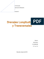 Drenaje en Perfil Longitudinal y Transversal