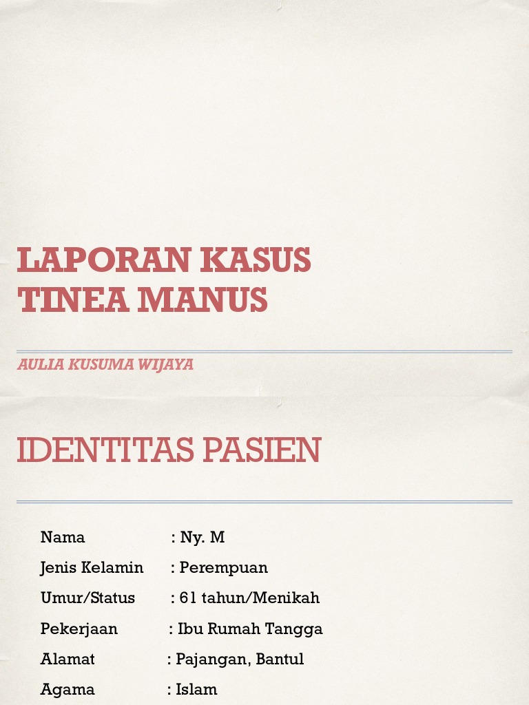 Tinea Manus PDF | PDF | Pengembangan Diri