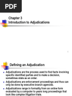 Introduction To Adjudications