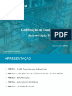 Apresentação ABS Group - Certificação de Conteúdo Local