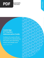 Cambridge Ict Starters Administrative Guide 2018 PDF