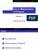 Introduction To Mathematics of Finance: Session 3