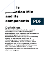 What Is Promotion Mix and Its Components ?