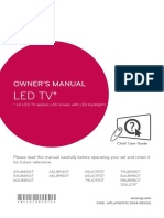 Led TV : Owner'S Manual
