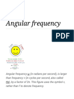 Angular Frequency