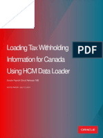 Loading Tax Credit Information For Canada Using HCM Data Loader