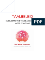 Taalbeleid Vbs de Witte Stamroos