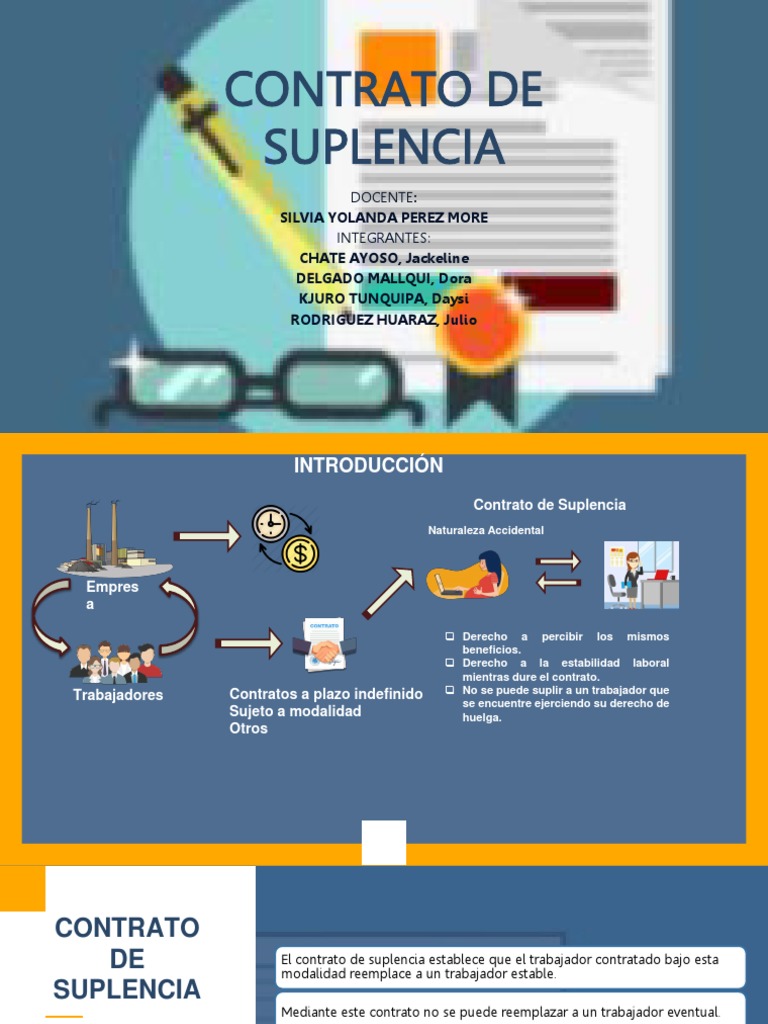 Contrato de Suplencia | PDF | Instituciones sociales | Ciencias sociales