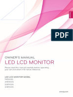 Led LCD Monitor: Owner'S Manual