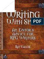 RG - Writing With Style An Editors Advice For RPG Writers PDF