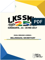 Soal LKS Bilingual Secretary 2017