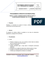 Ejemplo de POES GC P 003 Lavado PDF
