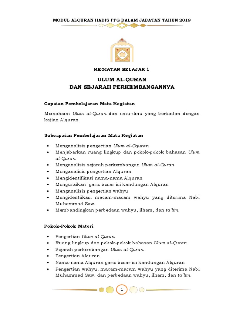 1 01 Modul 1 Kb 1 Alq Dan Sejarahnya Pdf