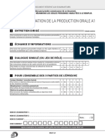 Grille Evaluation Production Orale Delf a1 Tp 2