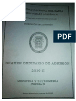 Examen de Admisión UNS 2019-II