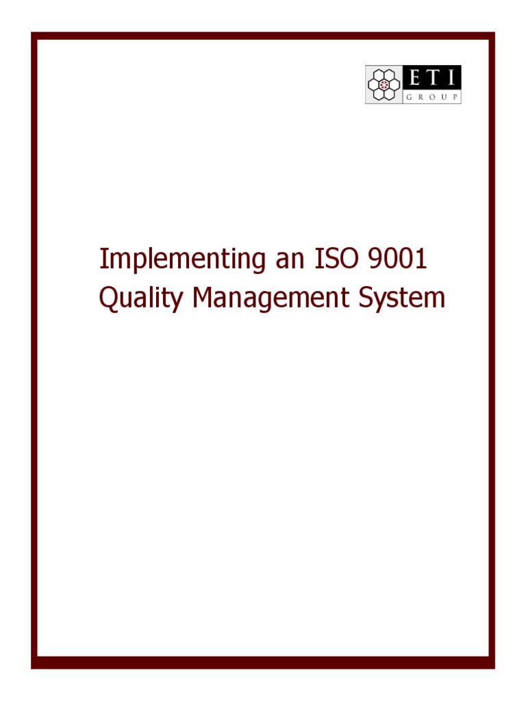 Ebook On How To Implement An ISO 9001 QMS PDF | PDF | Iso 9000 ...