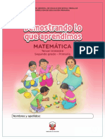 Evaluación matemática tercer grado primaria