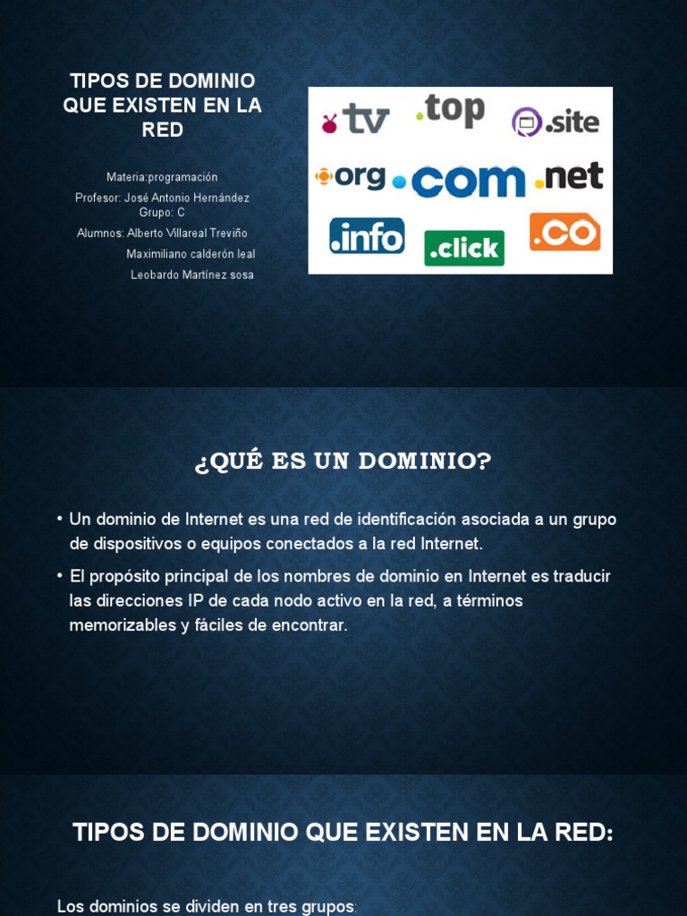Tipos De Dominios En Internet _ Guía completa sobre dominios ...