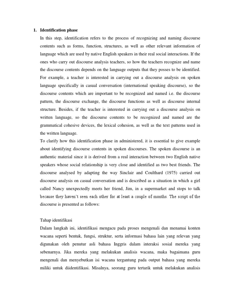 Identification Phase 1 | PDF | Discourse | Epistemology