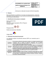 Evidencia Manipulación de Productos Quimicos