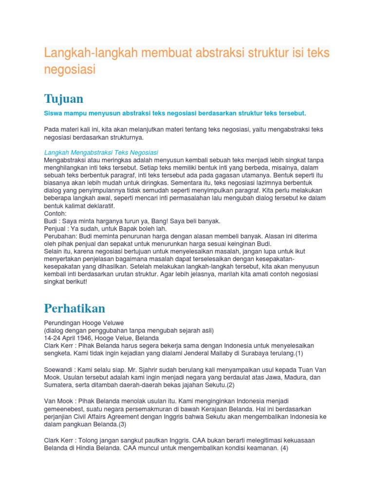 Langkah Konversi Teks Negosiasi