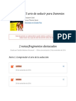 Notas de " El Arte de Seducir Para Dummies "