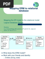 3.1 Mapping ERM To Relational Model