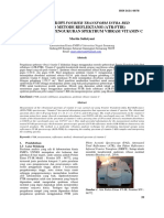 Spektroskopi Fourier Transform Infrared Dengan Metode Reflektansi (ATR-FTIR) Pada Optimasi Pengukuran Spektrum Vibrasi