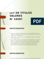 Ley de Titulos Valores