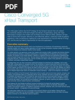 Cisco Converged 5G XHaul Transport