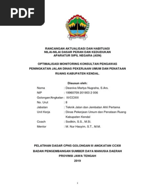 Rancangan Aktualisasi Cpns
