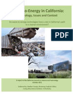Waste - To - Energy in California:: Technology, Issues and Context