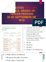 Respuestas Test Química Grado 10º