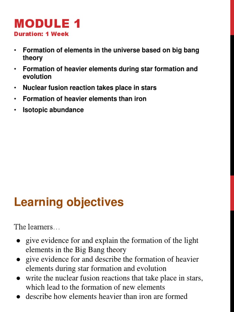 Module+1 +introduction+-1 | PDF | Isotope | Chemical Elements