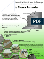 Cartel Muro de Tierra Armada