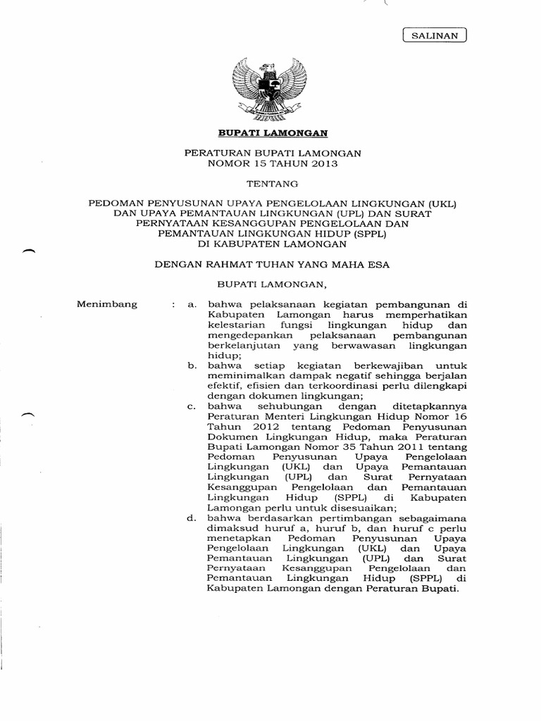 Permen No 13 Thn 2010 Ukl Upl