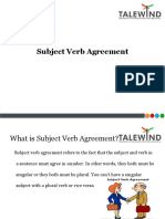 Subject Verb Agreement