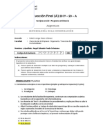 Prueba Objetiva Final - Investigacion