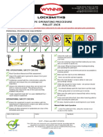 Safe Operating Procedure Pallet Jack: Personal Protective Equipment