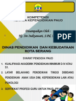 Kompetensi Pendidikan Paud