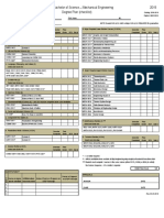 Degree Plan (Checklist) 2019 Bachelor of Science Mechanical Engineering