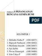 Siklus Penanganan Bencana Gempa Bumi