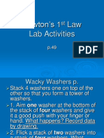 Newton's 1 Law Lab Activities