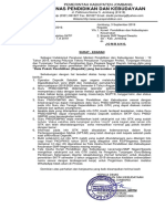 Surat Edaran Mekanisme Pembayaran TPG Semester 2 TA 2019
