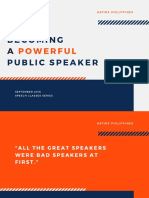 Becoming A Powerful Public Speaker