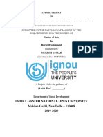 Indira Gandhi National Open University Maidan Garhi, New Delhi - 110068 2019-2020