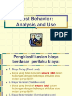 Cost Behavior: Analysis and Use