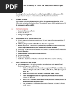 Method Statement For Re-Testing of LED Strip Lights